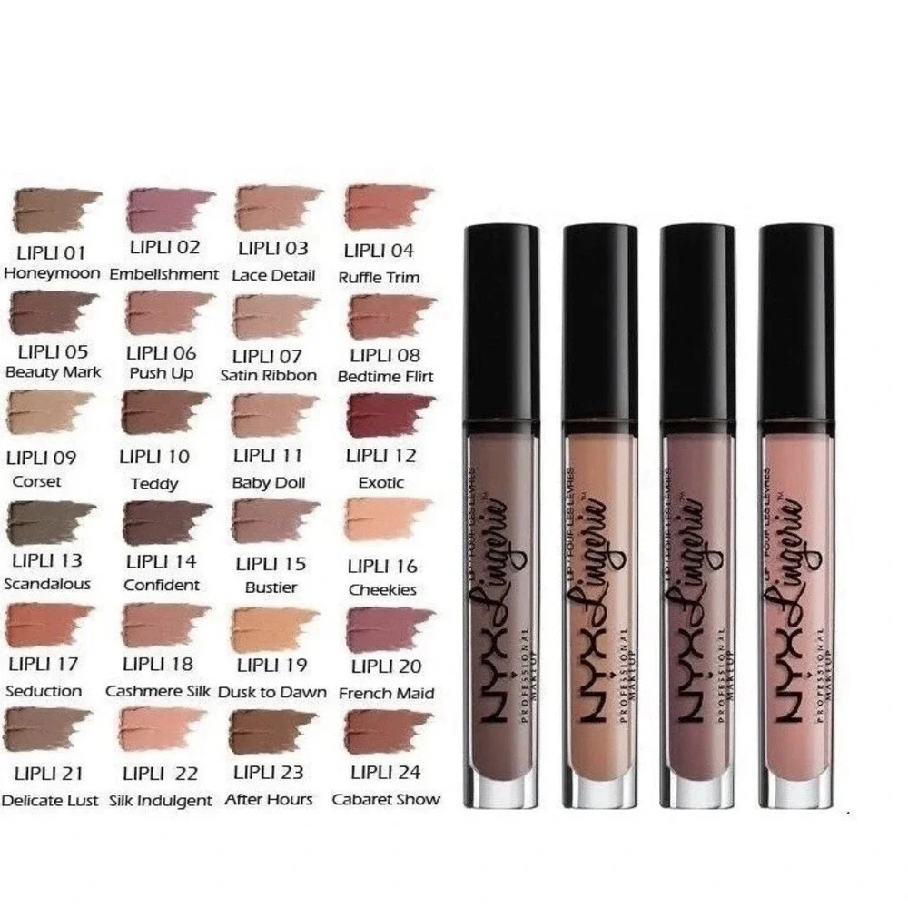 NYX Professional Lip Lingerie LIPLI04 Ruffle Trim -Matte Liquid Lipstick -Sealed